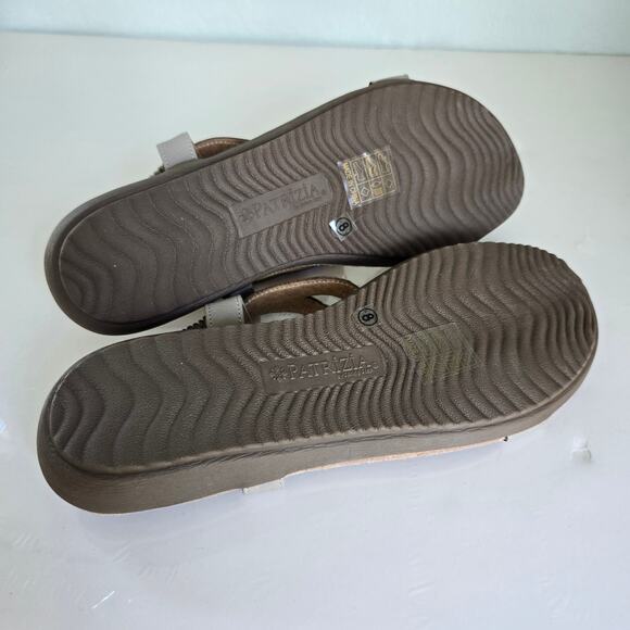 Patrizia By Spring Step Volcanic T-Strap Sandals Women's 8 Gray Beaded Comfort - Picture 9 of 10